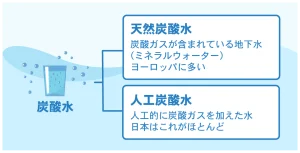 強炭酸水　炭酸水　違い　天然炭酸水　人口炭酸水